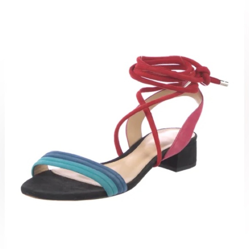 Alexandre Birman patent leather strap sandals
